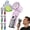 Purple, variant on Portable AC Fan with Turbo Ice Cooling - Handheld Personal Fan with 1-199 Speeds & Fill Light - 4000mAh Rechargeable Mini Fan, 135° Tilt Foldable for Travel, Desk & Makeup