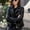 Black, variant on Tejiojio Coats Clearance Women Cool Faux Leather Jacket Long Sleeve Zipper Fitted Coat Fall Short Jacket