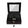 Red Ebony&Black Quiet Automatic Rotation 4+6 Watch Winder Case Display Box Luxury Storage Holder Organizer Case Perfect Gift