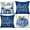 Blue Pumpkin, variant on Fall Pillow Covers 18x18 inch Set of 4 Buffalo Plaid Fall Blue Pumpkin Throw Pillow Cover Autumn Thanksgiving Decoration for Home Couch Bed