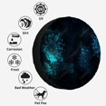 thumbnail image 4 of Dark Abstract Flower Polyester Universal Spare Wheel Tire Cover Custom Tire-Covers for Trailer RV SUV Truck Camper, 4 of 5