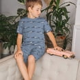 thumbnail image 4 of Balery Cute Whale Conjunto de Pijama Infantil de Manga Corta con Estampado – Ropa de Dormir de Algodón Suave-Small, 4 of 6