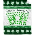 thumbnail image 2 of Yibo St.Patrick's Day Gnome Blanket Gifts for Adults Women Soft Warm Flannel Blanket for Couch Bed Travel for Family, 2 of 8