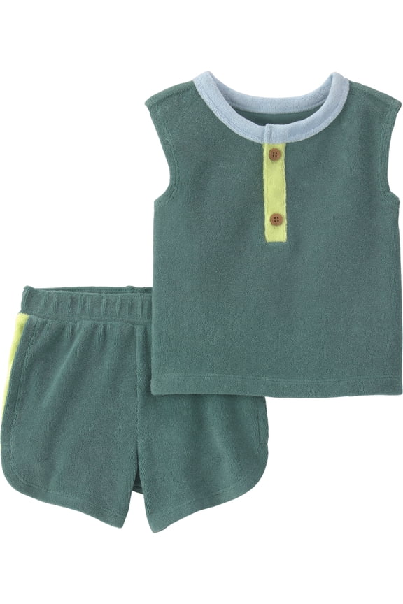 Baby Boy Outfit Set, 2-Piece, Sizes 0/3-24 Months
