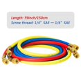 thumbnail image 2 of Elitech Refrigerant Charging Hoses Set, 1/4''Fitting, 2 of 9