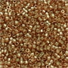 Miyuki Delica Seed Beads 11/0 - Gold Lustered Rose DB102 7.2 Grams