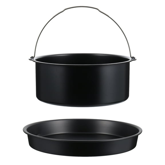 NICEXMAS 1Set Air Fryer Accessories Non Stick Cake Baking Mold with Portable Handle