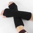 thumbnail image 5 of Yoyauz Women's Long Fingerless Gloves Arm Warm Knit Thumbhole Stretch, 5 of 5