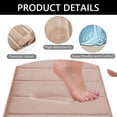 thumbnail image 3 of Hengbo Memory Foam Bathroom Rug Set 2 Piece 16x24 and 20 x 32 inch Bathroom Mats and Rugs Sets for Washroom Toilet Camel, 3 of 6