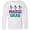 AA-White, variant on Inktastic Mardi Gras Fleur De Lis Trio Long Sleeve Youth T-Shirt