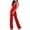 Red, variant on KIHOUT Women's Halter Neck Deep V-Neck Jumpsuit Sleeveless Backless Wide Leg Formal Blouse for Party Evening Wear