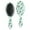 Green Christmas Tree, variant on Green Christmas Tree Pattern Hair Brush,Girls Detangling Hair Brush,Glide Through Tangles with Ease for Wet & Dry Hair,8.8"X2.8"