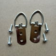 thumbnail image 2 of IDEANATEGRATE 50Pcs Picture Frame Wall Hooks Metal D Rings for Hobbyists 11.8x0.63x0.2in, 2 of 8