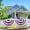 B #2, variant on Led Lighted Pleated Fan Flag Patriotic Bunting Decoration | Illuminated Usa Flag for Outdoor Independence Day Celebrations | Weather Resistant Nylon Fabric for Home, Garden, Patio, Porch