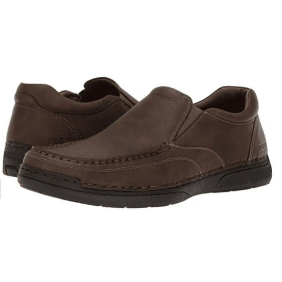 Izod Men's Thomas Slip On Memory Foam Insole Shoes, Brown 11