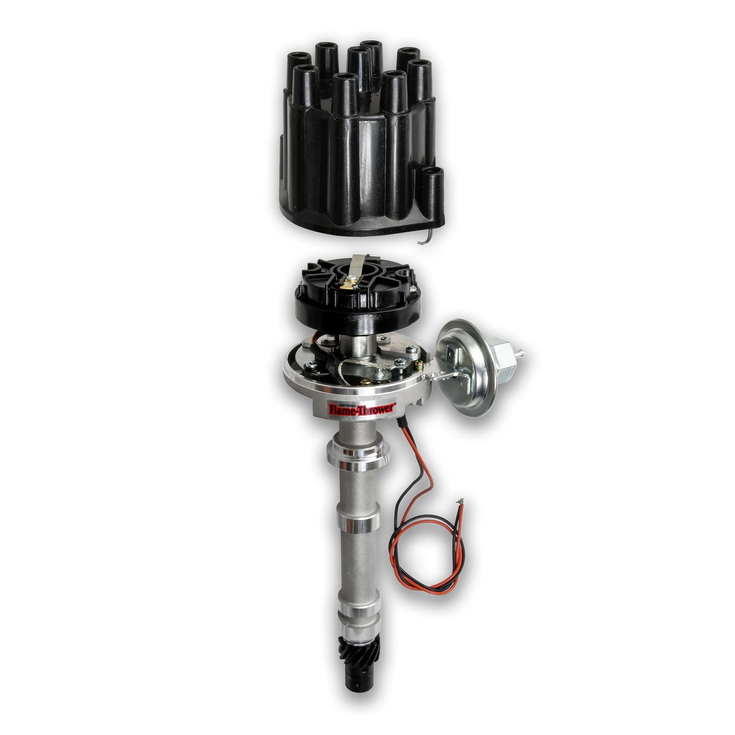 Pertronix D104600 Distributor Cast For Chevy SB/BB blk cap
