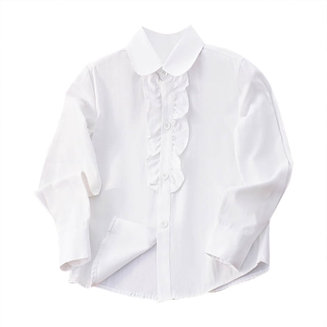 Chemise à Manches Longues pour Filles Uniformes Scolaires