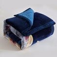 thumbnail image 2 of NC Warm King Sherpa Blanket,Thick Printed Flannel Fleece Borrego Blanket,79"x91",7.5lb, 2 of 6
