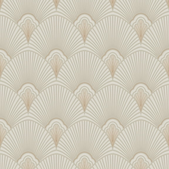 Sublime Art Deco Natural Wallpaper