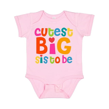 

Inktastic Cutest Big Sis to Be Gift Baby Girl Bodysuit