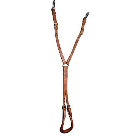 Western Harness - Horse Western Tack Amish Hermann Oak Leather Double Strap Crupper 975H7000