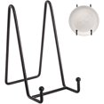 thumbnail image 2 of Hedume 8 Pack Black Metal Iron Display Stand, 6 Inch Easel Plate Display Photo Holder, Picture Frame Holder, Decorative Plate, Book, Photo Easel, 2 of 5