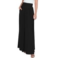 thumbnail image 6 of KOH KOH Long Flowy Cute Modest High Empire Waist Full Floor Length Pockets Casual Semi Formal Vintage Work Office Workwear Maxi Skirt For Women Black Small US 4-6 NT325, 6 of 7