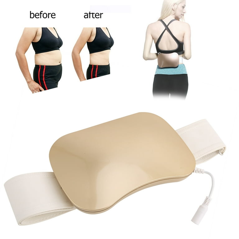 Apuakthei Slimming Belt Rechargeable Fitness Fat Burning Belt Machine for Leg Waist Hips US Plug 100 240VGold