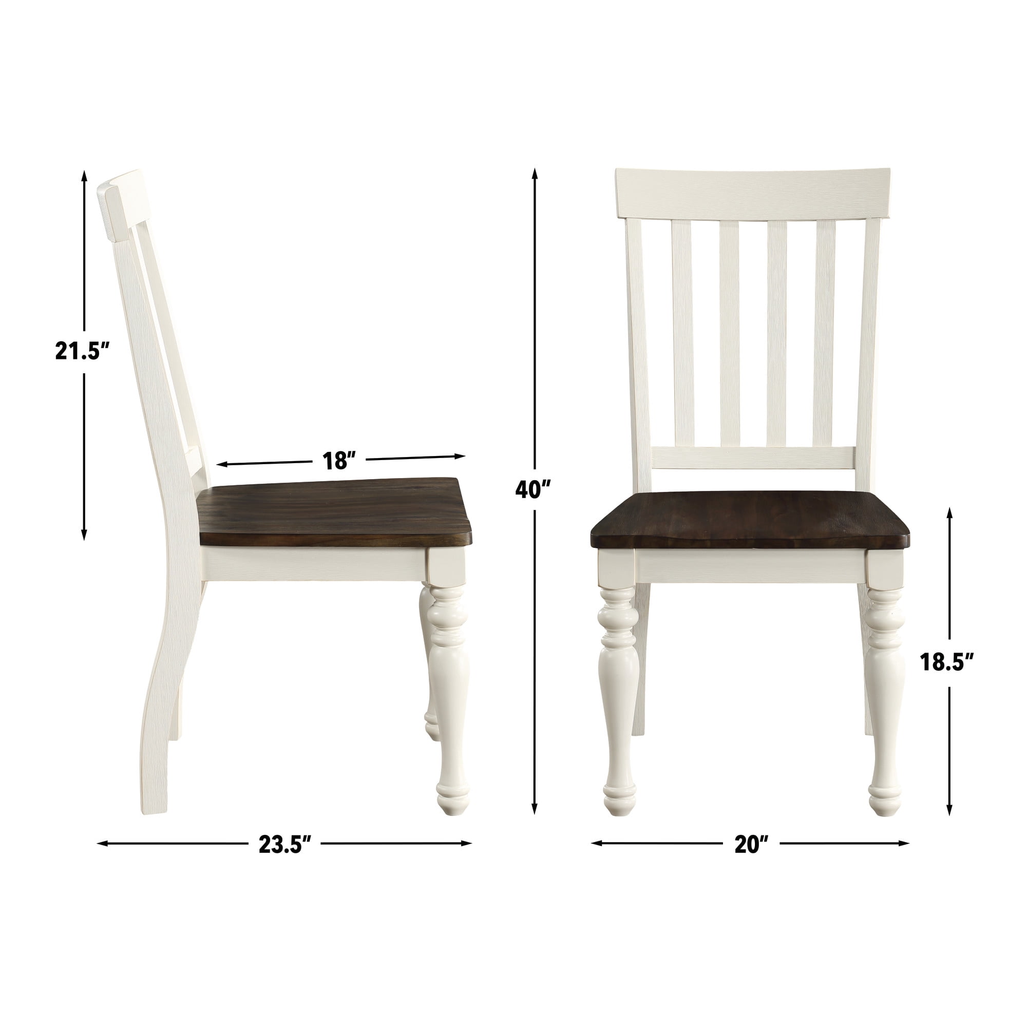 Steve Silver Joanna Engineered Wood Dining Side Chair in White (Set of 2)