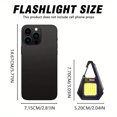 thumbnail image 2 of Linterna de carga USB impermeable IPX4 con luz de llavero LED COB para correr de noche, 2 of 5