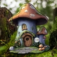 thumbnail image 5 of LmnLft Whimsical Mushroom Door Decor - Hand-Painted Wooden Fairy Tale Decorations for Kids Room, Garden Pathway, Storybook-Themed Nursery Accents, 5 of 7