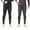 Black / Charcoal, variant on Thermal Underwear Pants For Men Long Johns Cotton Blend Base Layer Waffle Knit Bottoms Classic Cold Weather