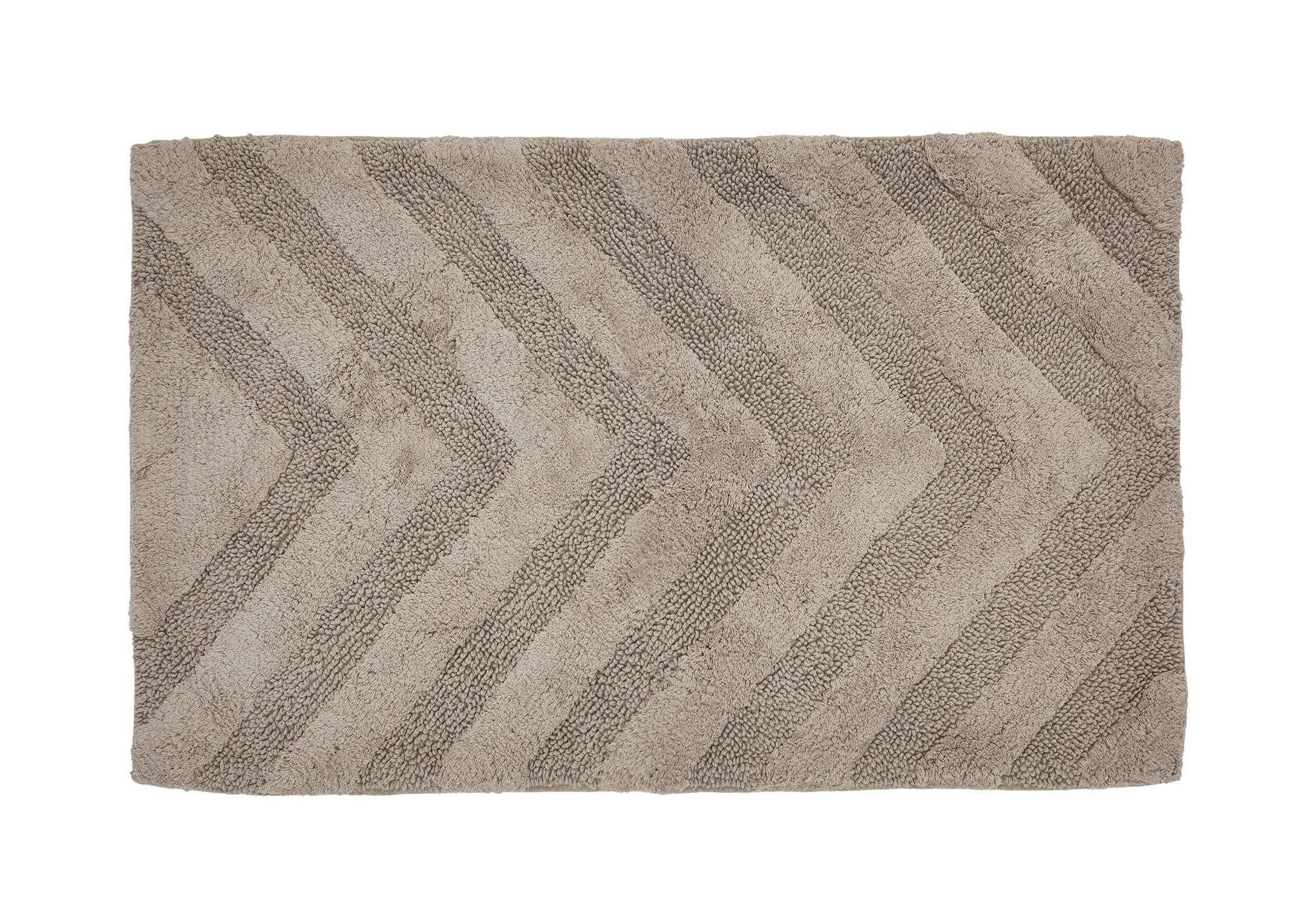 Better Trends 2 Piece Bathroom Rug Set 100% Cotton Extra Soft Tufted Bath Rug Water Absorbent Non-Slip Bath Mat Machine Washable (Beige) Hugo Collection