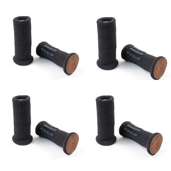 Protectores de piso para patas de silla Nancyprotectz con parte inferior de fieltro patentados con agarraderas y almohadillas de fieltro de doble capa (negras) Fundas de calcetines para muebles para p