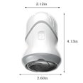thumbnail image 4 of Removedor de callos portátil USB Fiudx pedicura recargable 2 velocidades 3 cabezales de molienda, 4 of 7