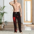 thumbnail image 2 of Susaid Red Spider On The Web Print Mens Pajama Pants Set Sleep & Lounge Pants, PJ Bottoms with Pockets and Button Fly-3X-Large, 2 of 6
