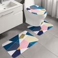 thumbnail image 1 of Bathroom Rug Toilet Mat Absorbent Floor Mat | Non-Slip Bath Mat | Printed Decorative Rug for Bathroom, Kitchen, Laundry Room Indoor Use, 1 of 7