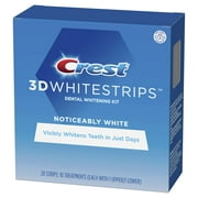 Crest Noticeably White Whitestrips Teeth Whitening Kit, 10 Treatments