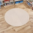thumbnail image 6 of Teppich Homes Soft Cream Geometric Wool Round Rug 9x9 - Tufted Area Carpet for Hallway And Living Room, 6 of 6