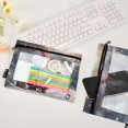 thumbnail image 4 of Dailycode 2 Pack Pencil Pouch for 3 Ring Binder Smooth Zipper Folders with Pockets Clear Window Pencil Case, Dwarf Toy and Snow, 4 of 6