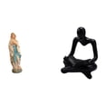 thumbnail image 1 of Figura decorativa de María, pensadora abstracta, escultura de resina, obra de arte creativa, ideal para exhibir en la oficina, la sala de es, 1 of 8