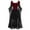 Black, variant on Halloween Renaissance Lace Punk Dress for Women Costumes Medieval Vampire Butterfly Sleeve Mesh Gothic Party Steampunk Outfit