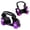 Purple, variant on New Bounce Heel Wheel Skates with Lights for Shoes, Adjustable Strap Jet Wheelies, Fun Heelys Style Roller Shoes for Outdoor Riding