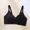 Black, variant on loopsun for Womens Plus Size Bra,Ladies Traceless Comfortable One-piece No Steel Ring Vest Breathable Gathering Bra Woman Underwear
