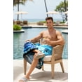 thumbnail image 4 of HAPPY BAY Men's Christmas Swim Trunk Swimsuits Sarong Pareo Wrap One Size Dodger, Beach Summer Vacation Party, 4 of 4