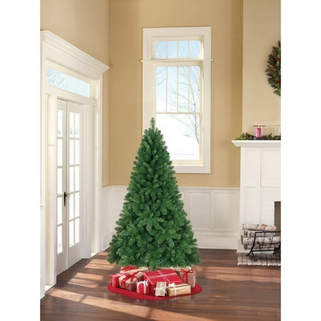 Holiday Time Unlit 6.5' Jackson Spruce Green Artificial Christmas Tree