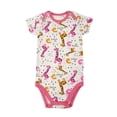 thumbnail image 5 of HWJAD Baby Girls 100% Cotton 5-pack Short Sleeve Bodysuits Onesies for Newborn Infant Baby, 5 of 6