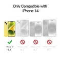 thumbnail image 2 of JETech Magnetic Case for iPhone 14 6.1-Inch Compatible with MagSafe, Translucent Matte Back Slim Shockproof Phone Cover (Yellow), 2 of 6