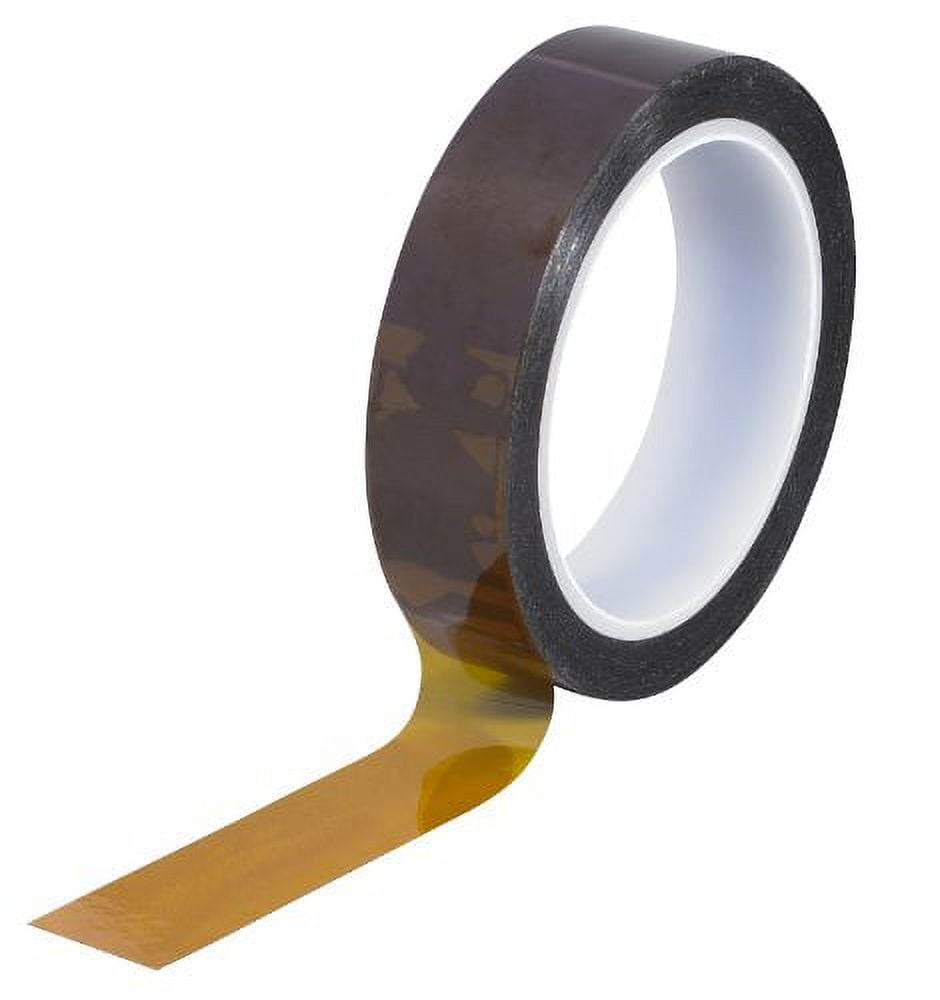 Kapton® Sealing Tape, 3" Core, 0.25" x 108', 1 mil, Amber