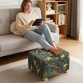 thumbnail image 3 of Xoenoiee Deer Hunting Camo Print Jacquard Ottoman Cover Slipcovers Folding Storage Stool Furniture Protector Cover Soft Thick Square Foot Rest Slipcover with Elastic Bottom, L, 3 of 7